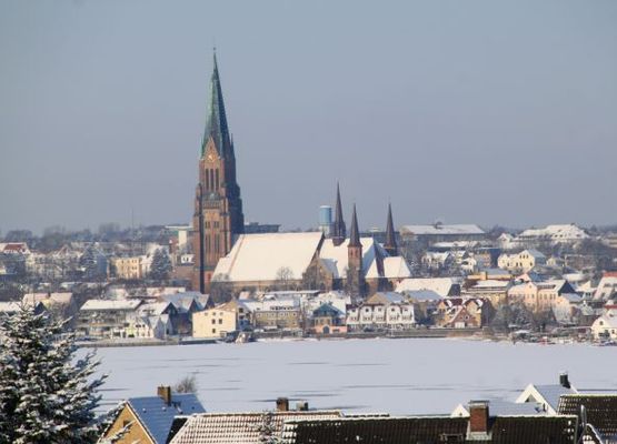Ausblick aud Schleswig im Schnee